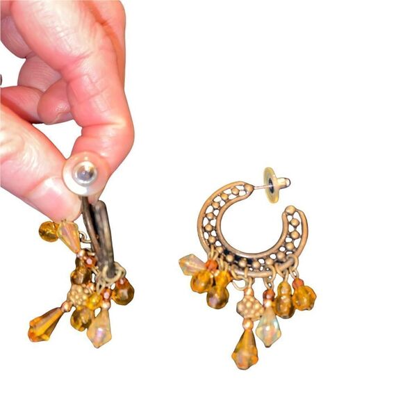 NWOT ModCloth Indian style dangling earrings - Picture 4 of 4